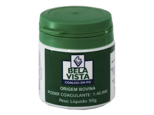 Coalho Bela Vista 1:40.000 Pó Para Produção de Queijos 50g