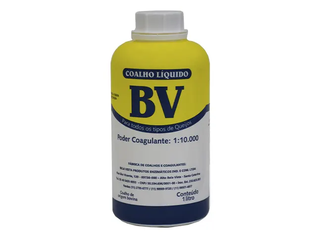 Coalho BV 1:10.000 Líquido Para Produção de Queijos 1L