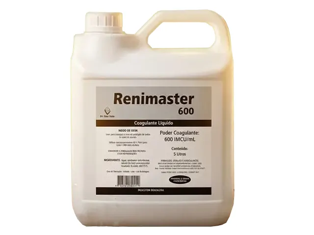 Coagulante Renimaster 600 Líquido Para Produção de Queijos 5L