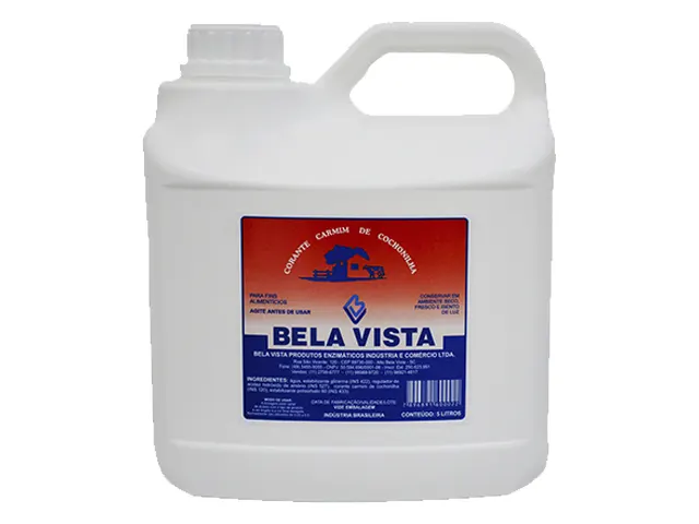 Corante Carmim de Cochonilha BV Para Iogurte e Bebida Láctea 5L