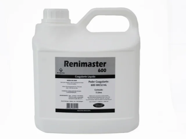 Coagulante Renimaster 600 Líquido Para Produção de Queijos 5L