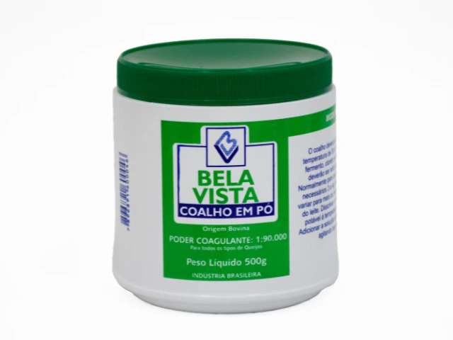 Coalho Bela Vista 1:90.000 Pó Para Produção de Queijos 500g