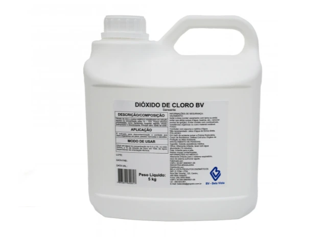 Sanitizante Dióxido de Cloro BV 15% Frasco 5Kg