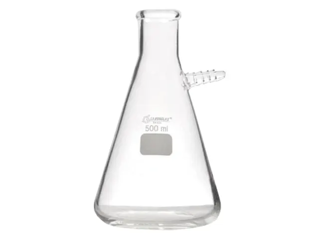Frasco Kitazato com Saída Superior de Vidro 2000 ml Laborglas