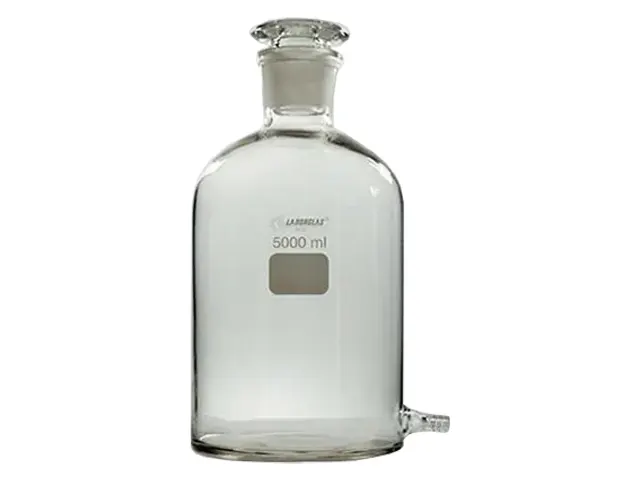 Frasco Mariotte com Oliva de Vidro 500 ml Laborglas