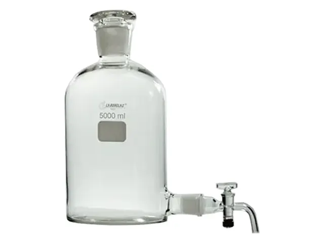 Frasco Mariotte com Torneira de Vidro 5.000 ml Laborglas
